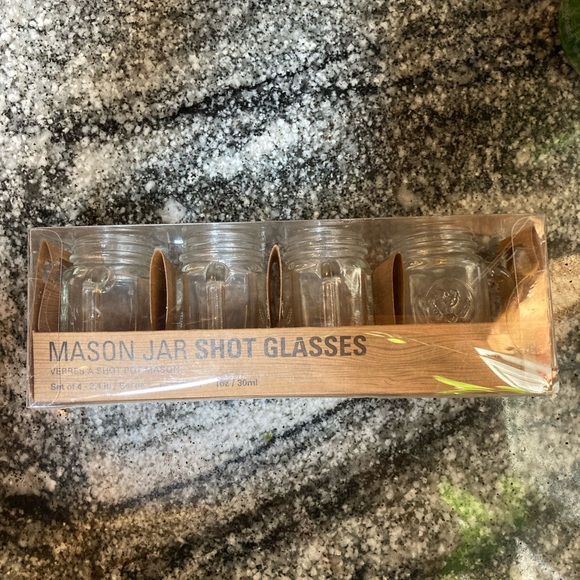 NWT. Kikkerland | Mason Jar Shot Glasses - Picture 2 of 6